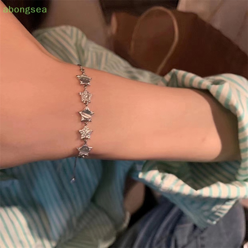 Abongsea Vòng Tay Đá Opal Ngôi Sao Sáng Và Thiết Kế Tinh Tế Chất Lượng Cao Làm Quà Tặng Cho Cặp Đôi