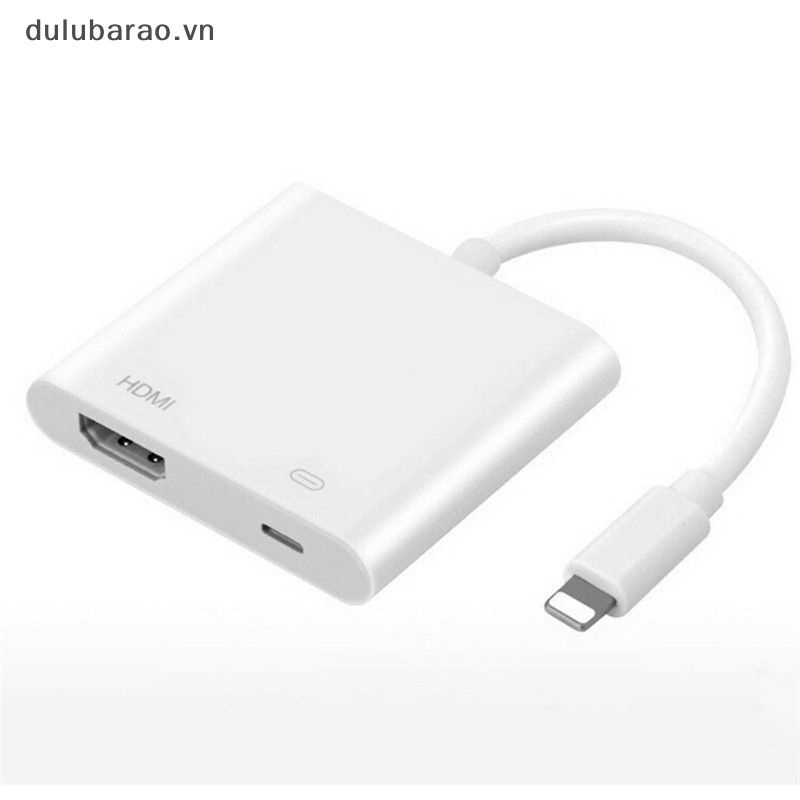 DUL Lightning kỹ thuật số AV Adapter 8Pin sét để Cáp HDMI cho iPhone 8 7 x iPad AO