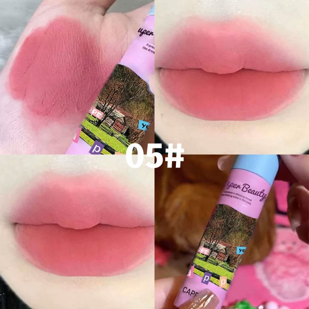 Son Kem Lì Chống Nước Hình Mèo Dễ Thương Hiệu "Flortte"
