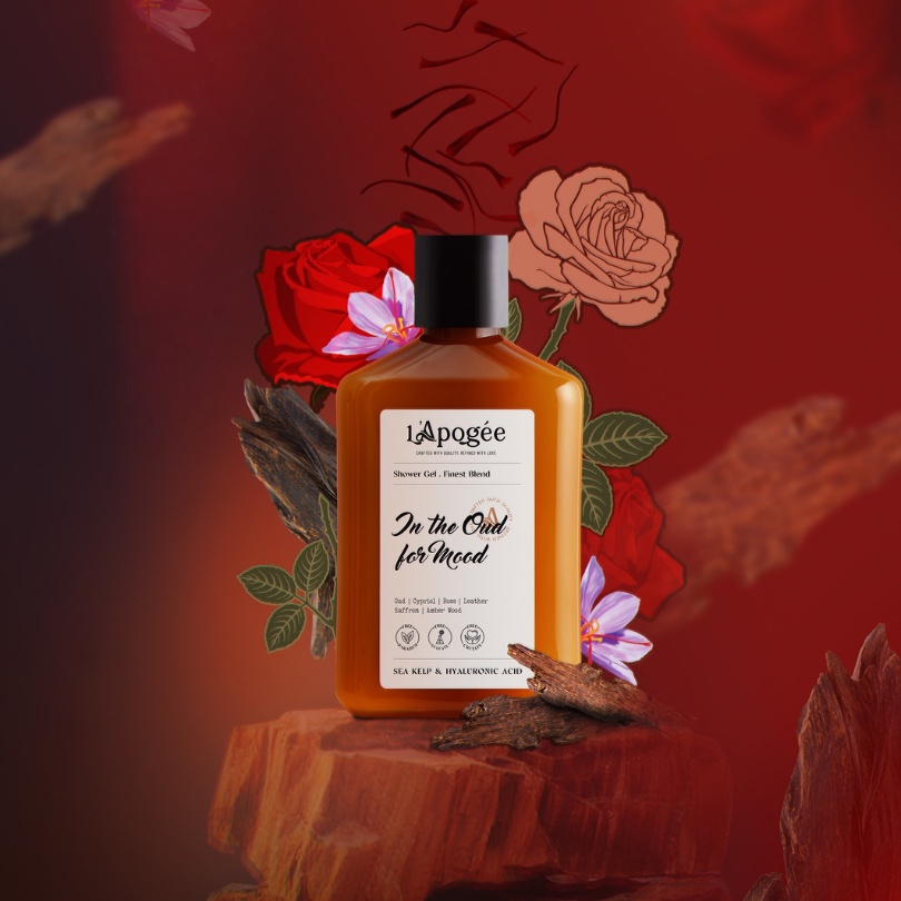 HÀNG CHÍNH HÃNG L'APOGÉE - SỮA TẮM FINEST HƯƠNG NƯỚC HOA IN THE OUD FOR MOOD CHO DA NHẠY CẢM