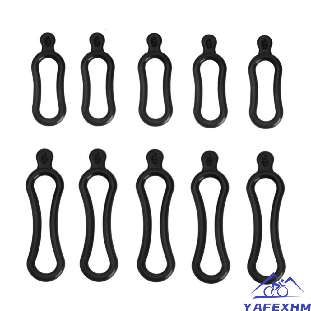 5 cái 10 cái Xe đạp Xe đạp Đạp xe Silicone Dây đeo đàn hồi Băng quấn Đèn gắn đèn