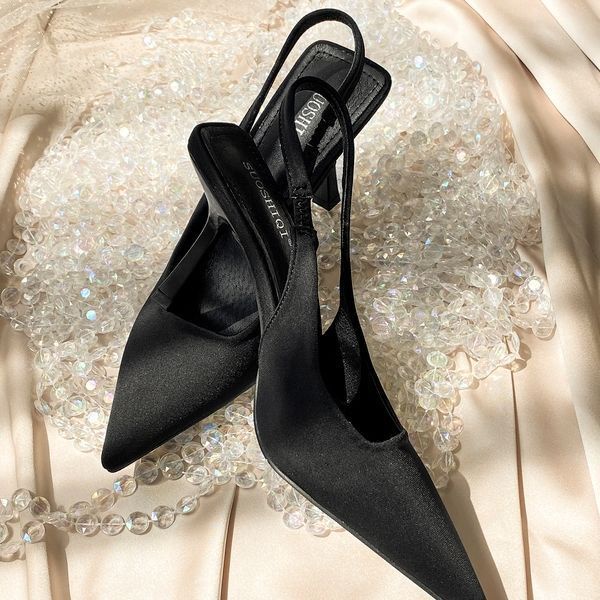 Sandal Cao Gót Mũi Nhọn Thiết Kế Mới Thời Trang 2023 Dành Cho Nữ