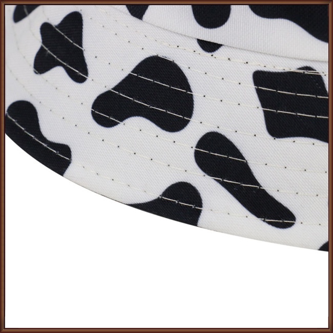 Mũ Tai Bèo Chống Nắng Họa Tiết Trắng Đen Dễ Phối Đồ