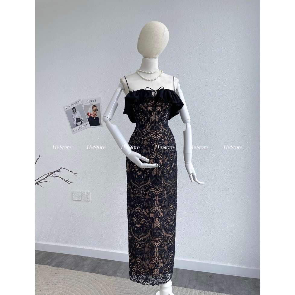 ĐẦM REN 2 DÂY   -  J04442