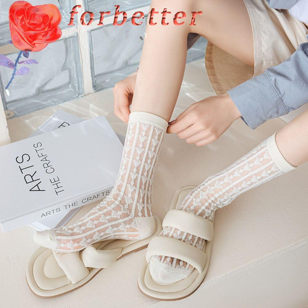 Vớ Lụa Thủy Tinh Mỏng Co Giãn Thời Trang Mùa Hè Đơn Giản Cho Nữ