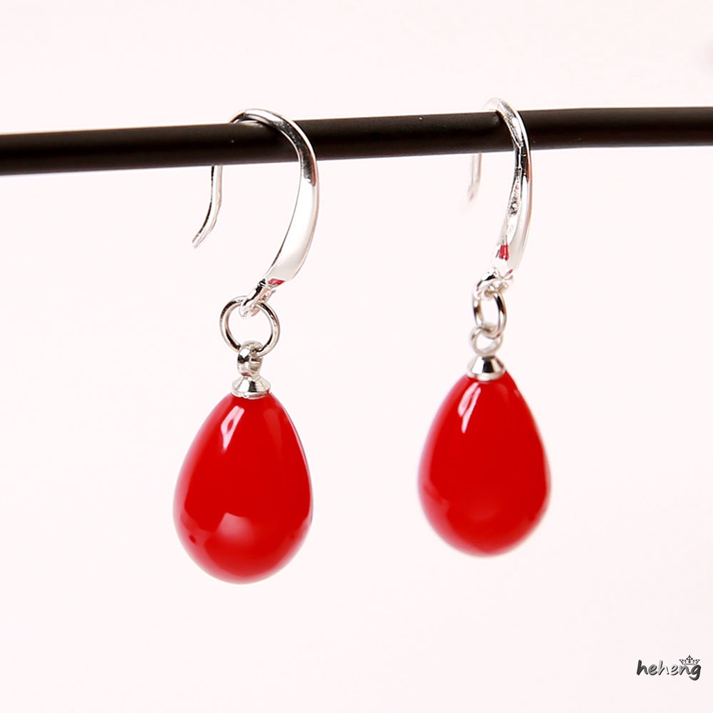 Bông Tai Ngọc Trai Hình Giọt Nước Màu Sắc Thanh Lịch