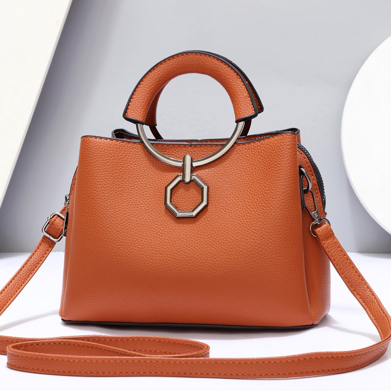 Túi Xách Đeo Vai Thời Trang Hàn Quốc Kiểu Dáng Đơn Giản Sức Chứa Lớn Cho Nữ