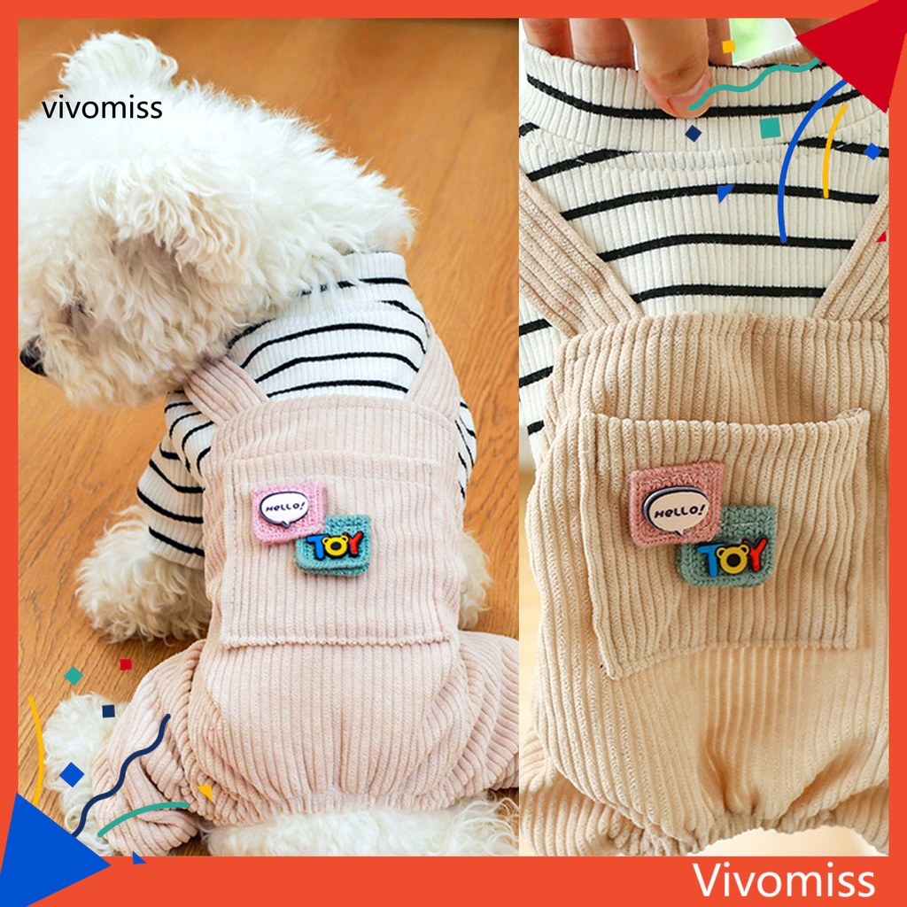 Bộ Áo Liền Quần Kèm Túi Không Dính Giữ Ấm Bốn Ống Cho Cún Cưng