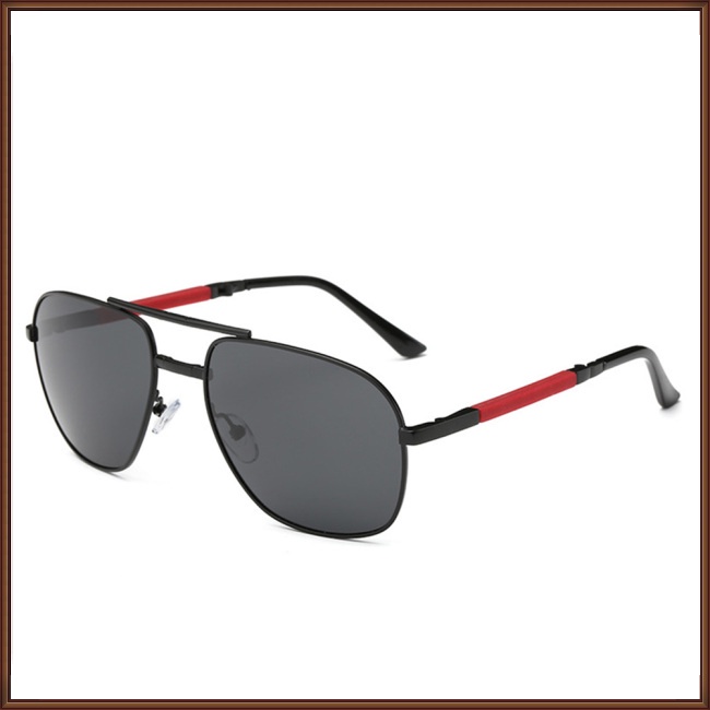 Kính Chống Tia uv Phân Cực Mặt Tròn Dạng Gập Thời Trang Cho Nam