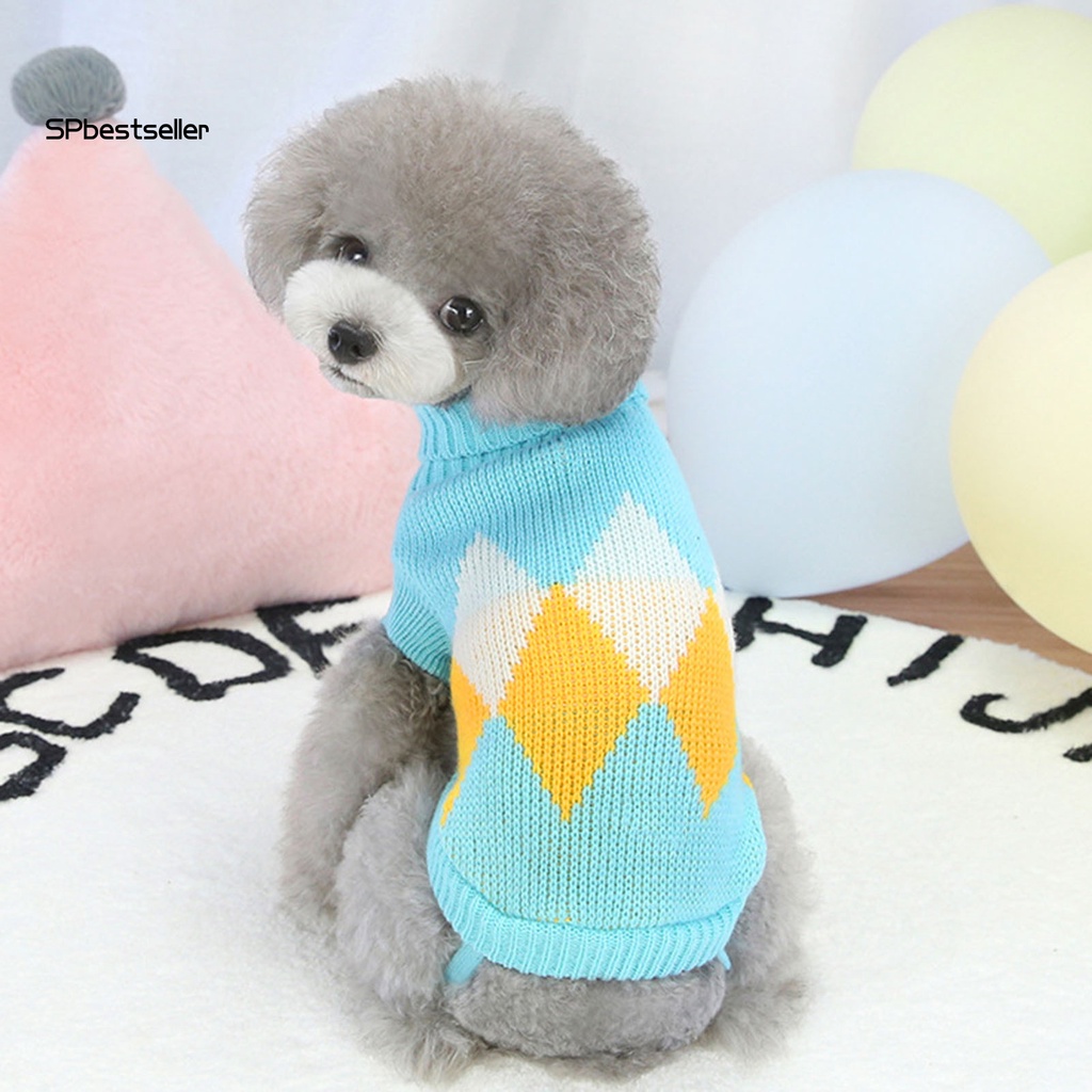 Spbestsellwr Áo Sweater Dệt Kim Chui Đầu Cổ Cao Giữ Ấm Hai Ống Nhỏ Vừa Và Vừa Mùa Đông Cho Thú Cưng