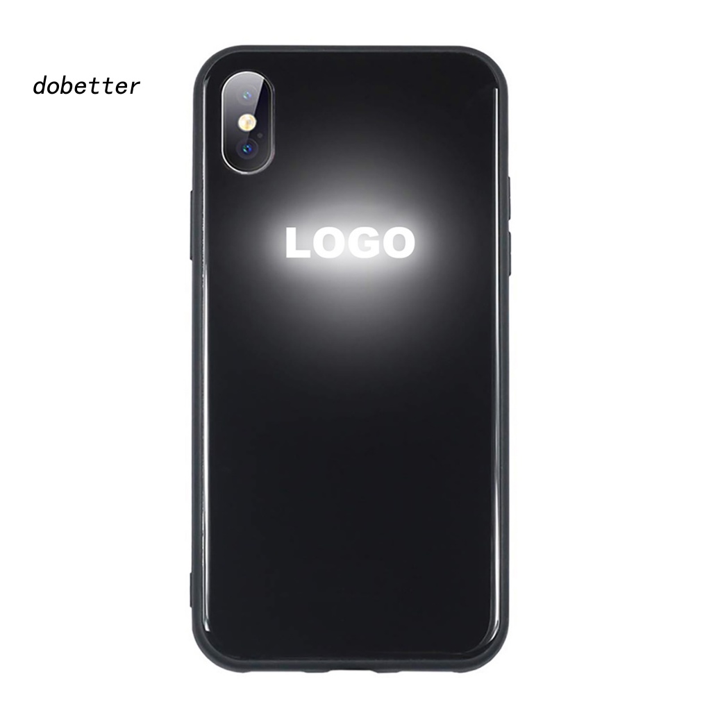 Ốp Điện Thoại Kính Cường Lực In Logo Thời Trang Cho iPhone X / XS Max / XR 7 8 Plus