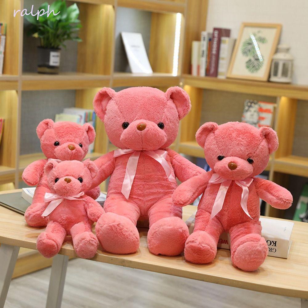 Gấu Bông Teddy Bằng Lụa Thắt Nơ DIY Sáng Tạo Lãng Mạn Làm Quà Tặng