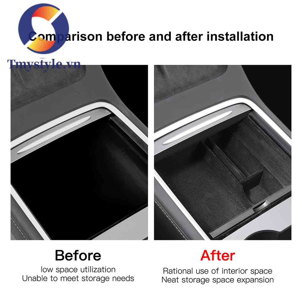 Set 4 Khay Đựng Cốc Nước Cho Xe Tesla Model 3 Y 2021-2022