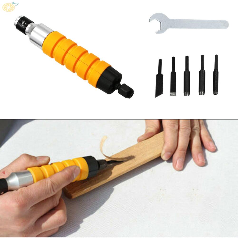 【VARSTR】Carving Tool Set 16*3cm/6.3*1.18inch Electric Chisel Furniture Woodworking Tool