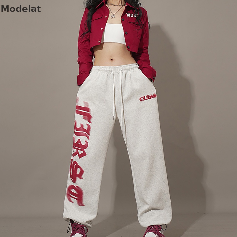 Quần Jogger MFC Dáng Rộng Ống Thẳng Phong Cách Thể Thao Đường Phố Hàn Quốc