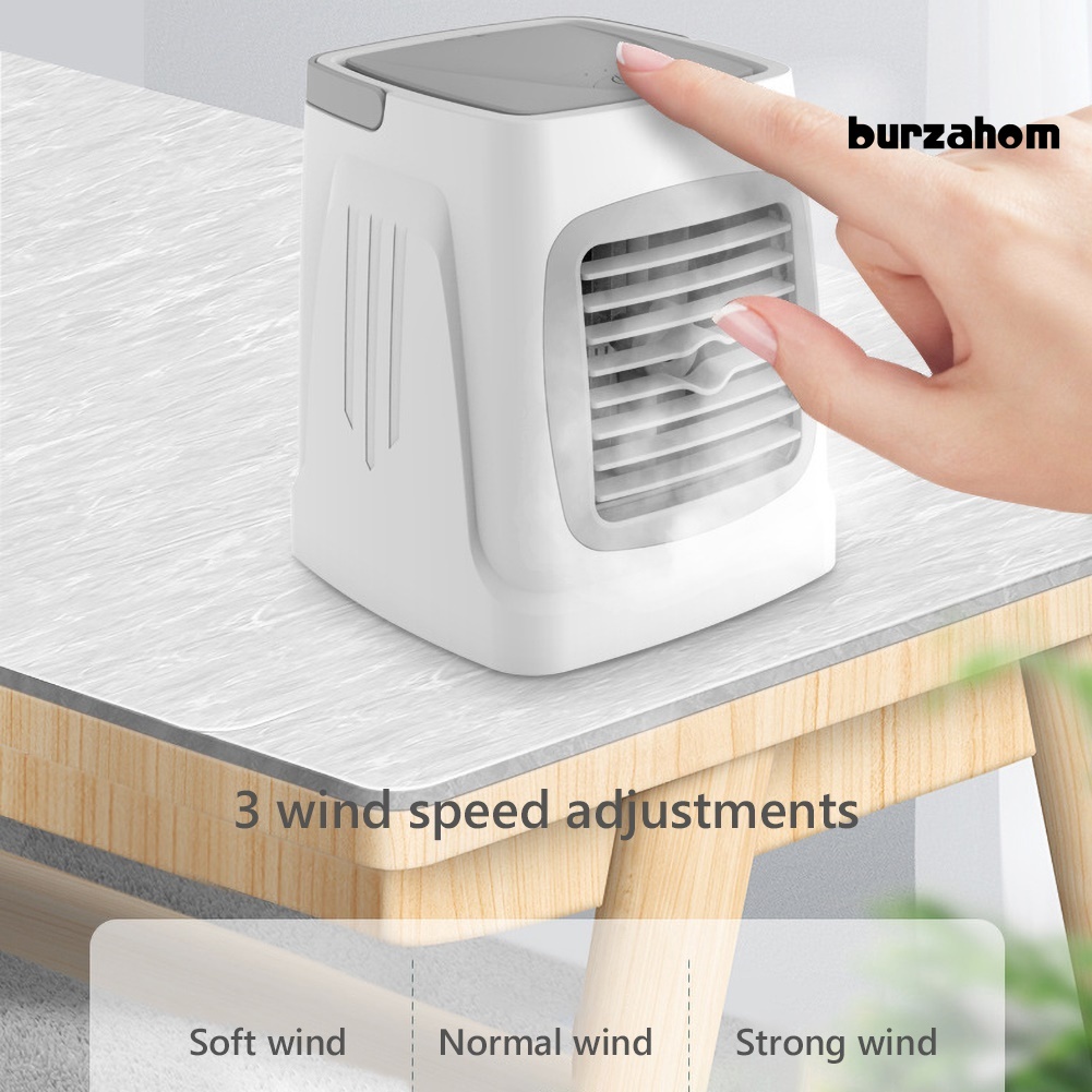 Quạt Làm Mát Tạo Độ Ẩm Không Khí Có Đèn LED Mini C201 Cho Nhà Ở / Văn Phòng