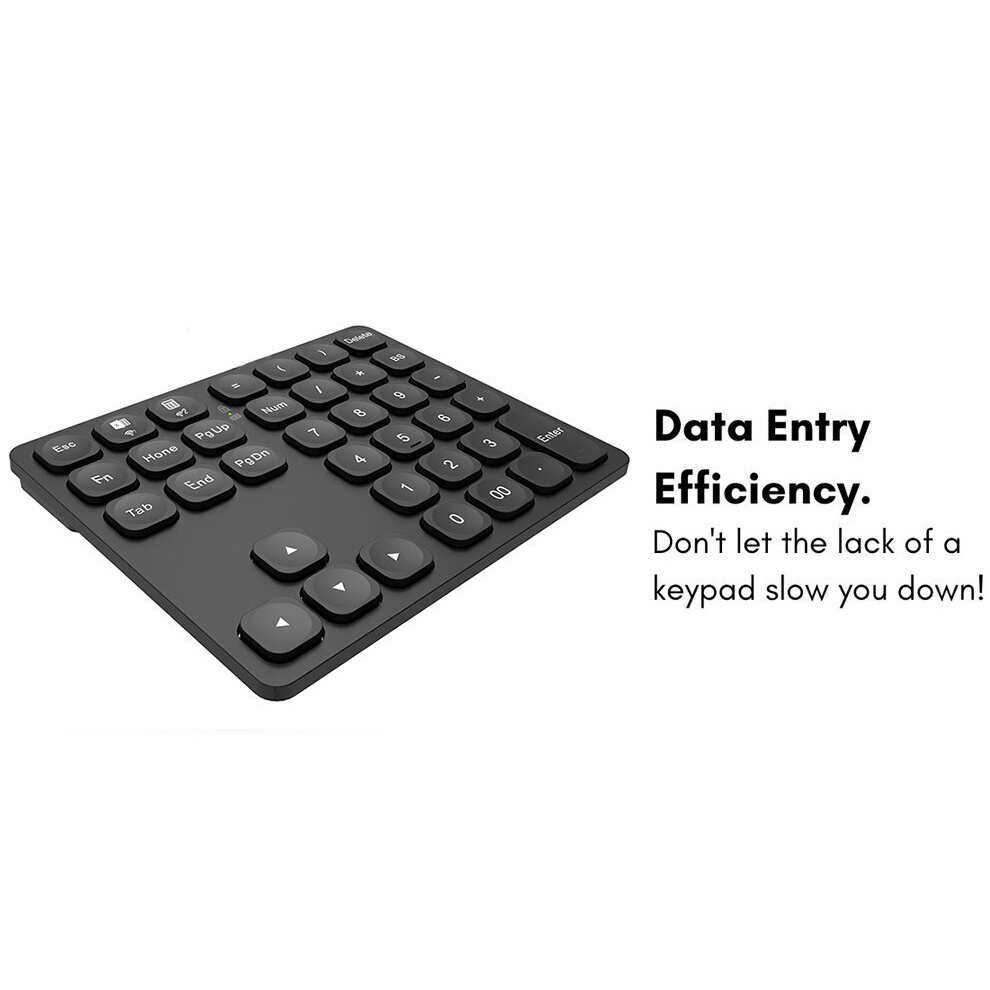 Bàn Phím Số Không Dây Bluetooth 36 Phím Siêu Mỏng Có Thể Sạc Lại Cho Laptop / Ipad