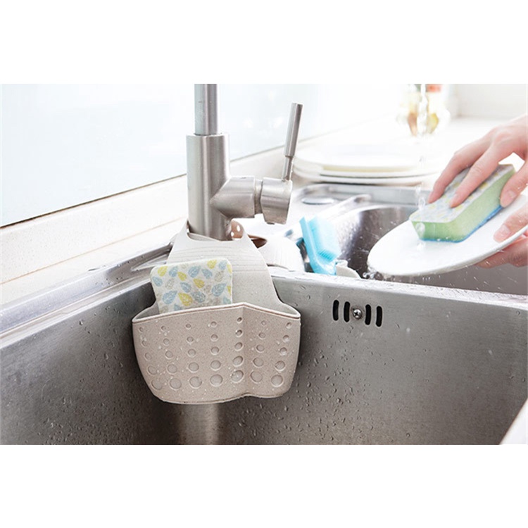 Giá Đỡ Miếng Bọt Biển / Xà Phòng Bằng Sợi Lúa Mạch KC0608-2 Tiện Lợi Dành Cho Nhà Bếp