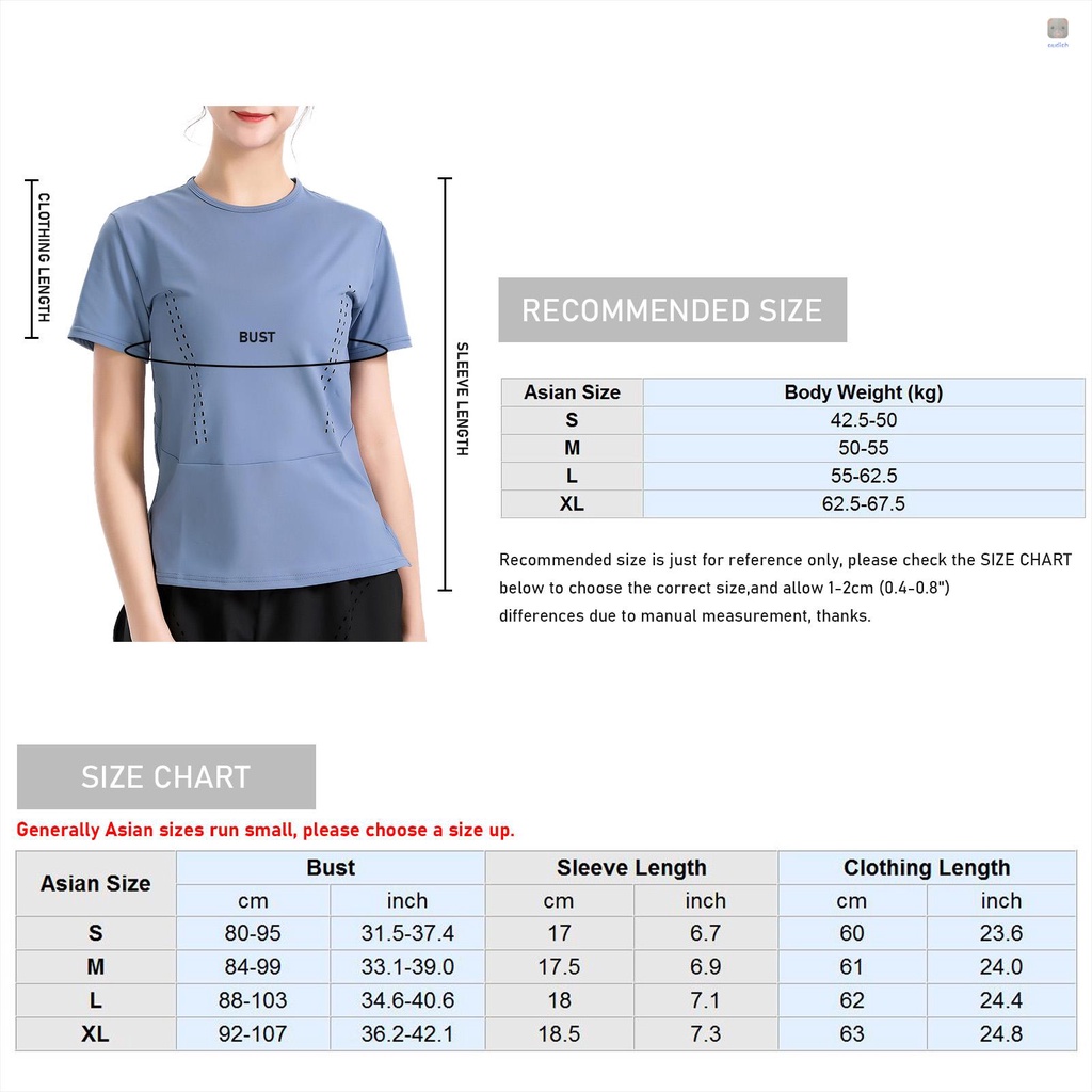 Áo Thun Tay Ngắn Cổ Tròn Dáng Rộng Co Giãn Thoáng Khí Màu Trơn Thời Trang Cho Nữ