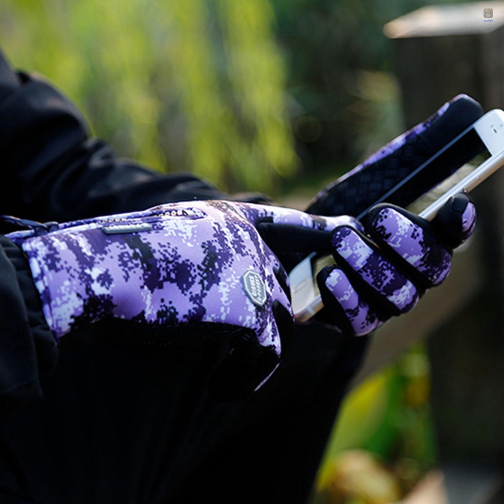 Găng Tay Giữ Ấm Có Khóa Kéo Cho Nam Nữ