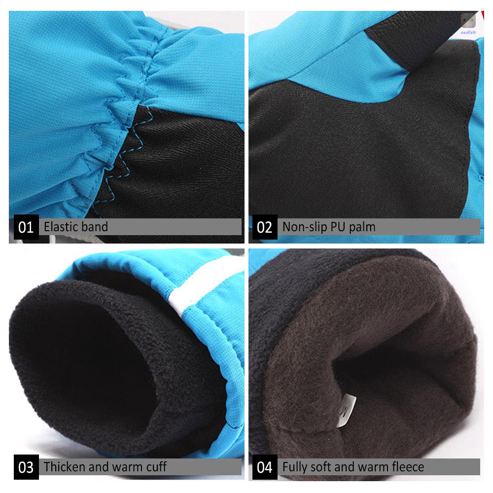 1 Đôi Găng Tay Giữ Ấm Bảo Vệ Toàn Diện Chống Thấm Nước Chống Gió Dùng Khi Lái Xe