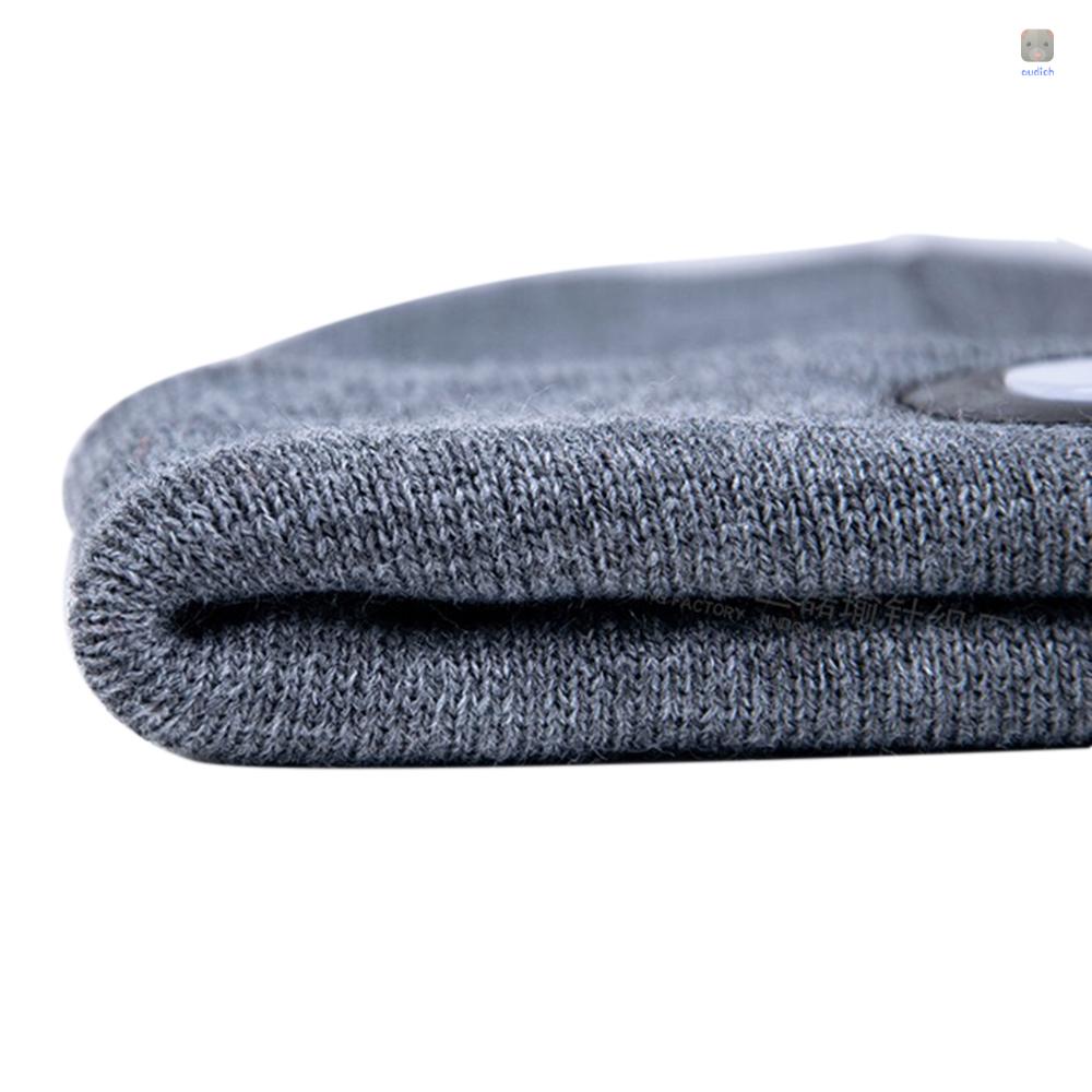 Mũ Dệt Kim Unisex Có Đèn Led Ánh Sáng Ấm Áp Mùa Thu Đông Cho Hoạt Động Ngoài Trời / Đi Bộ /