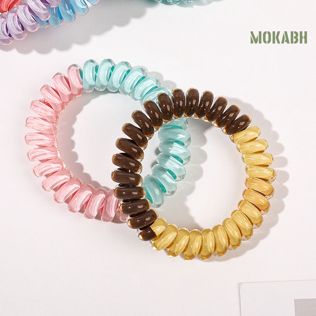 1 Cặp Dây Buộc Tóc Co Giãn Tốt Màu Sắc Ngọt Ngào Thời Trang Cho Nữ