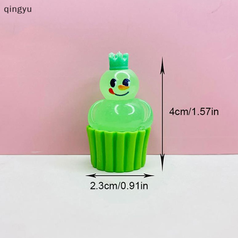 Bộ 2 Ly Mini Họa Tiết Hoạt Hình Vua Tuyết Dạ Quang Trang Trí Xe Hơi