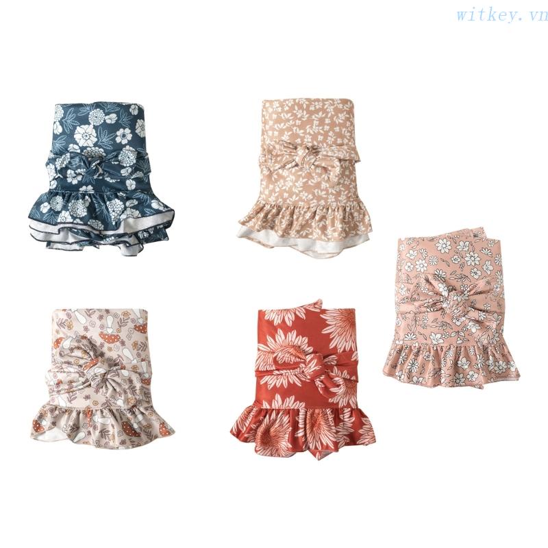 Chăn Quấn Em Bé Sơ Sinh Kèm Băng Đô Xinh Xắn