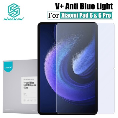NILLKIN V + Kính cường lực chống xanh cho Xiaomi Pad 6 Pro / Pad 6 HD Chống chói 9H Tấm bảo vệ màn hình chống cháy nổ