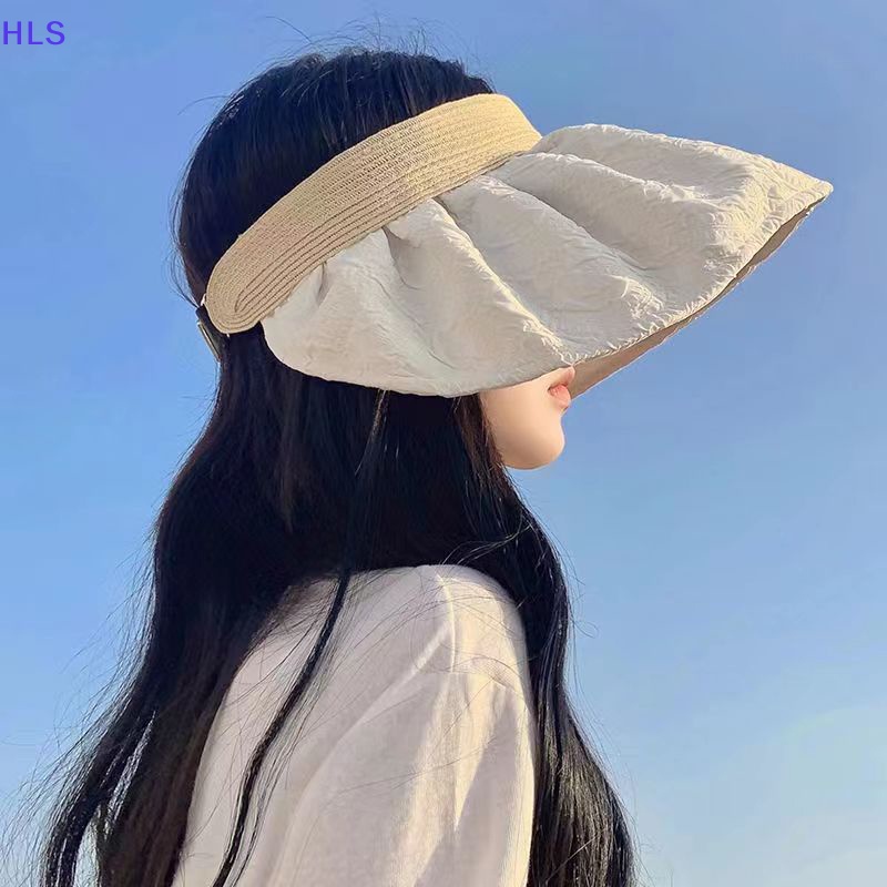 Mũ Tai Bèo Vành Rộng Hở Chóp Chống Tia Cực Tím Điều Chỉnh Được Phong Cách Hàn Quốc Dễ Phối Đồ