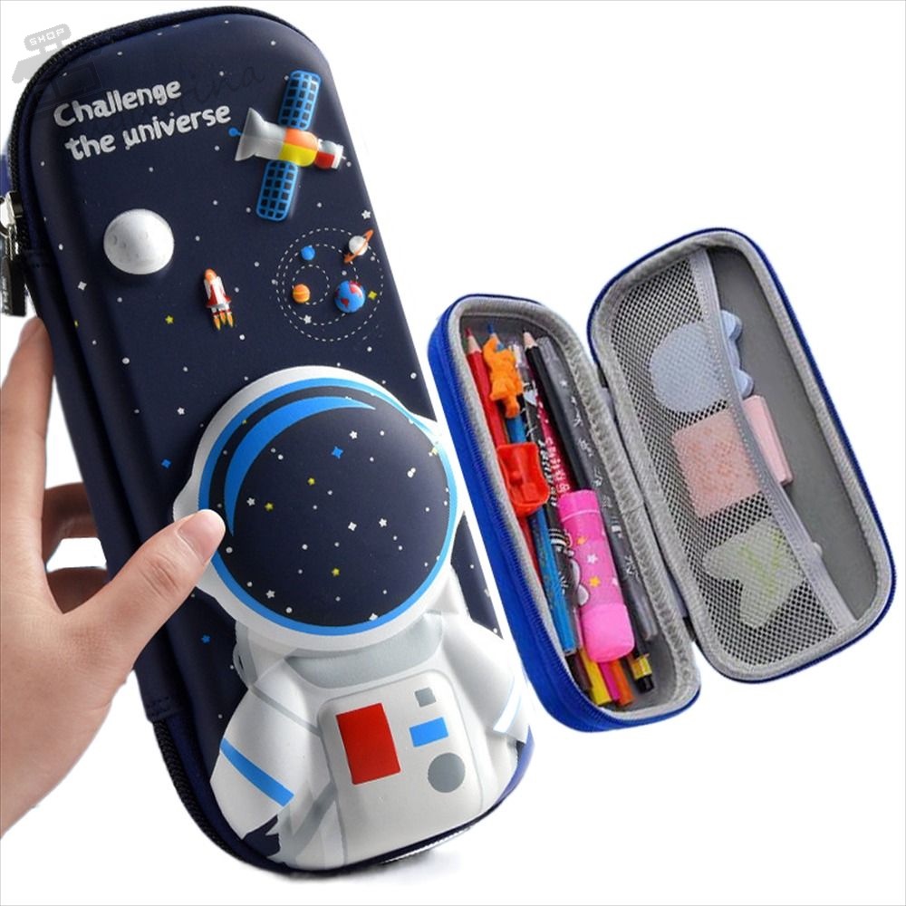 Túi Đựng Bút Hình Phi Hành Gia Hoạt Hình 3D Đáng Yêu