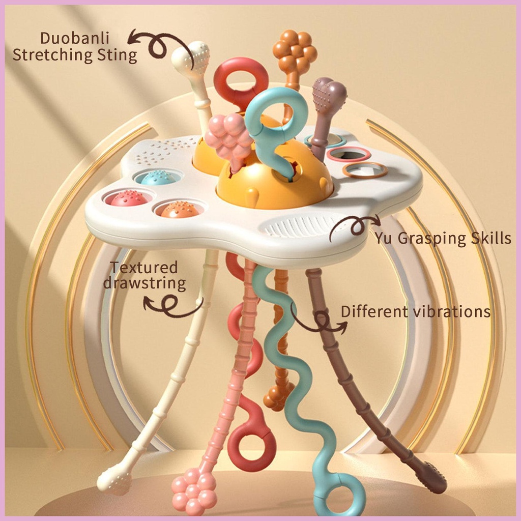 Đồ Chơi Dây Kéo Dạy Học Theo Phương Pháp Montessori Với Bong Bóng Đơn Giản Cho Bé