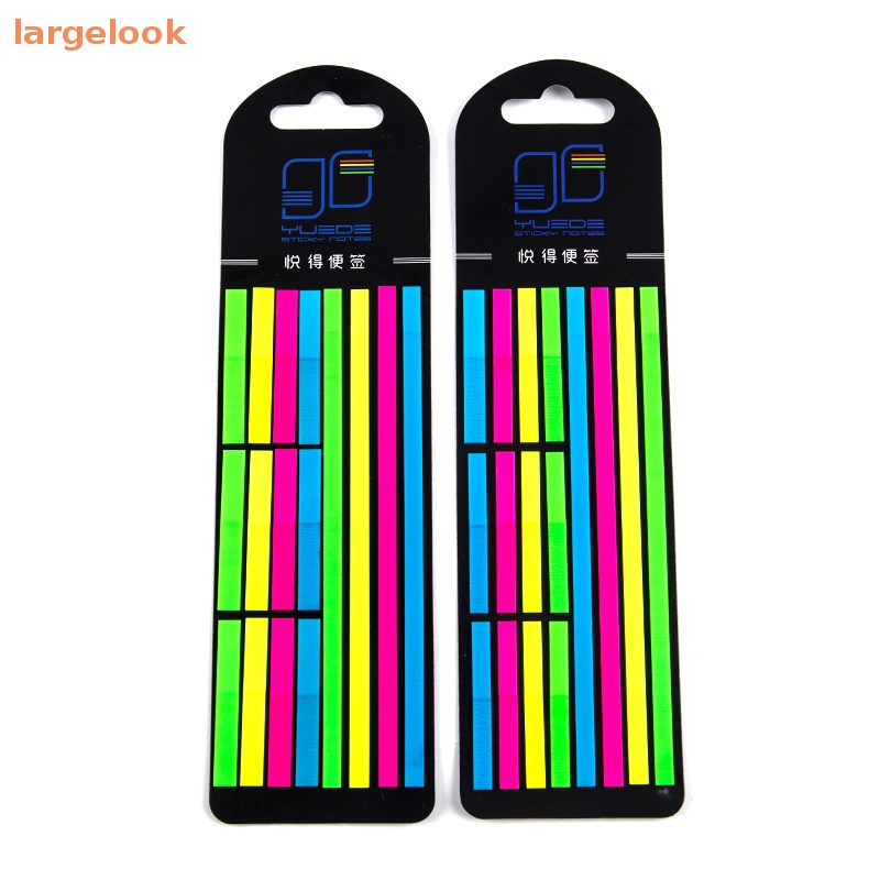 Bộ 320 Miếng Dán Ghi Chú Màu Dạ Quang Trong Suốt Tiện Dụng