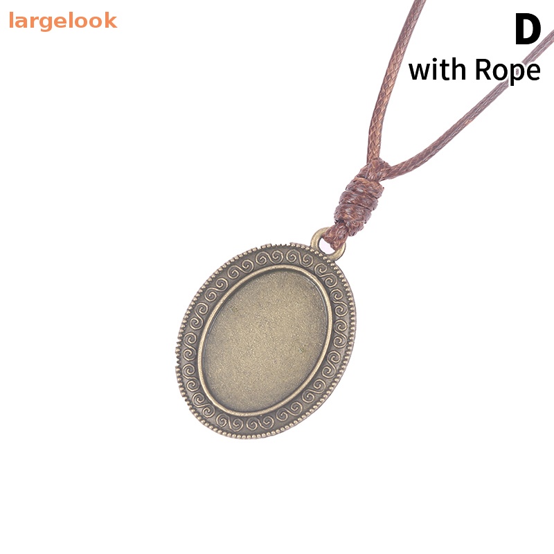 Khay Hình Oval 18 * 25mm Làm Mặt Dây Chuyền DIY