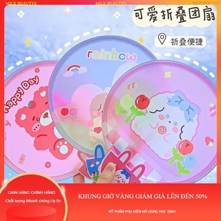 Quạt tay gấp gọn tự bung cute dễ thương vừa tiện lợi