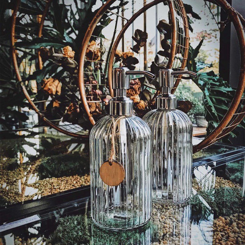 Bình Đựng Xà Phòng Rửa Tay Có Vòi Bơm Bằng Thép Không Gỉ Cho Nhà Bếp Nhà Tắm