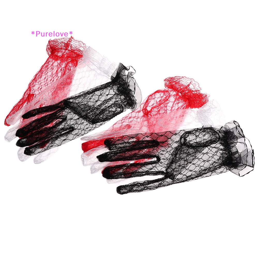 1 Đôi Găng Tay Ren Ngắn Gợi Cảm Dành Cho Cô Dâu Mới