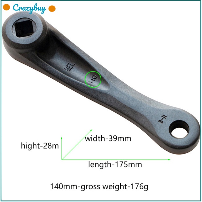 Tay Quay CR 140mm / 152mm 7 / 8 / 9 Bằng Hợp Kim Nhôm Cho Xe Đạp Leo Núi