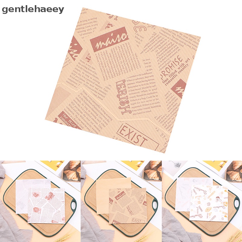 Set 100 Túi Giấy Đựng Bánh Mì / Hamburger Chống Mỡ Tiện Dụng