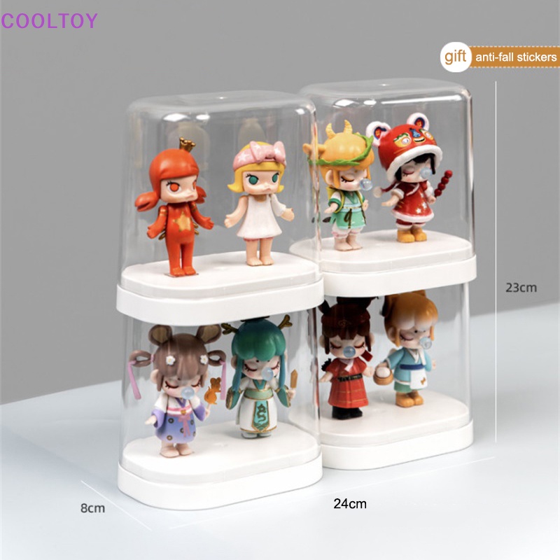 Cooltoy 1 Hộp Trưng Bày Mô Hình Búp Bê Trong Suốt Chống Bụi