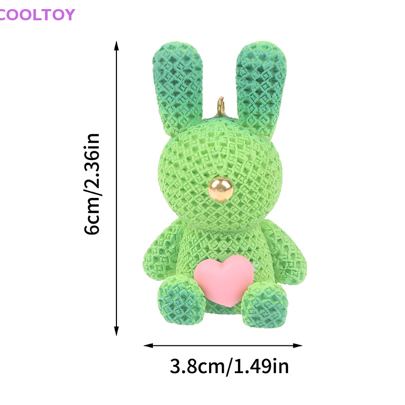 1 Móc Khóa Hình Thỏ Bông Đáng Yêu DIY