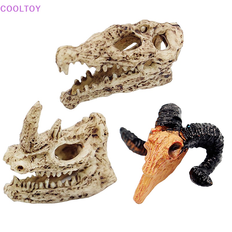 Cooltoy Mô Hình Đầu Lâu Động Vật Tỉ Lệ 1: 12 Trang Trí Tiểu Cảnh Halloween