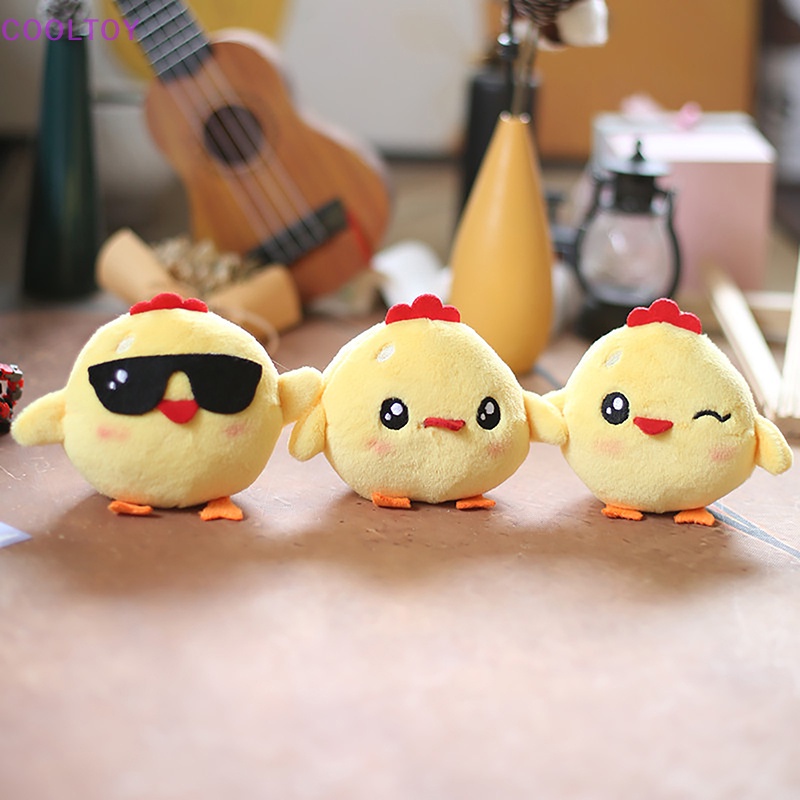 Móc Khóa Gà Nhồi Bông 11CM Dễ Thương