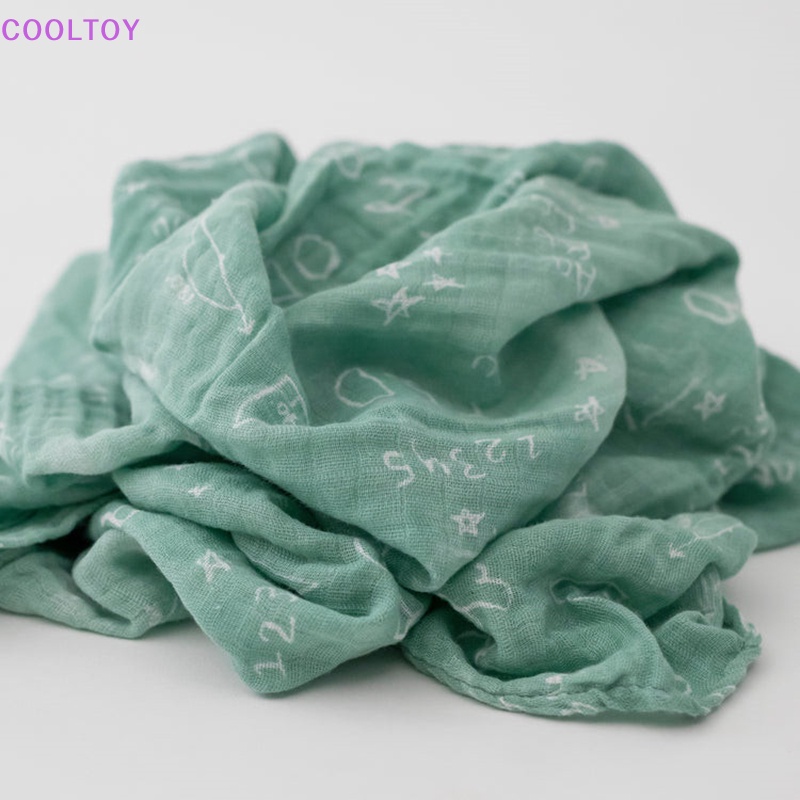 Cooltoy Chăn Quấn Bé Sơ Sinh Bằng Cotton Bảng Phấn Muslin