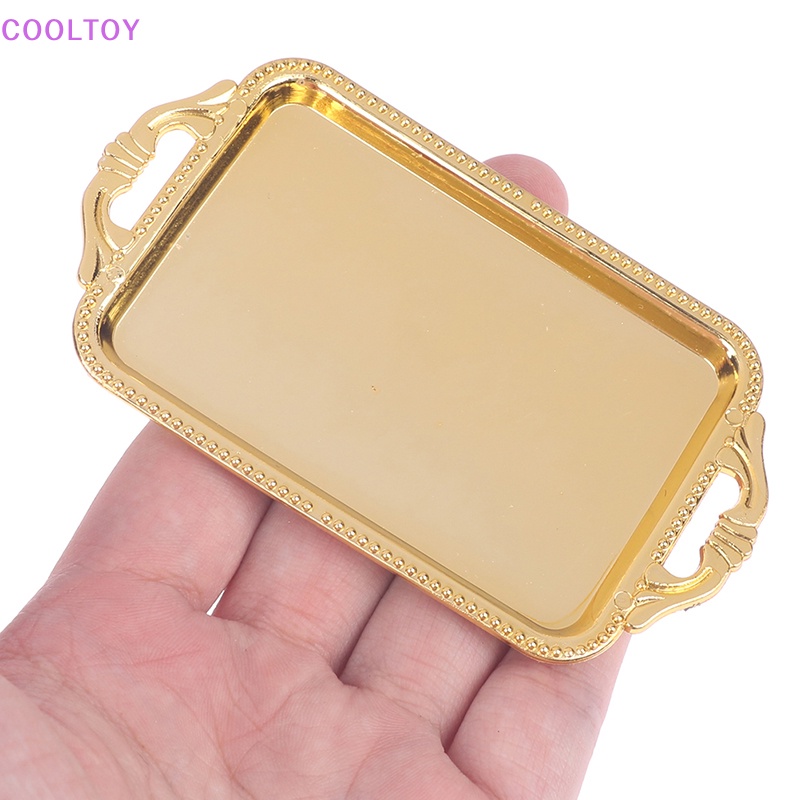 Bộ 2 Khay Trà Mini Bằng Nhựa Trang Trí Nhà Búp Bê