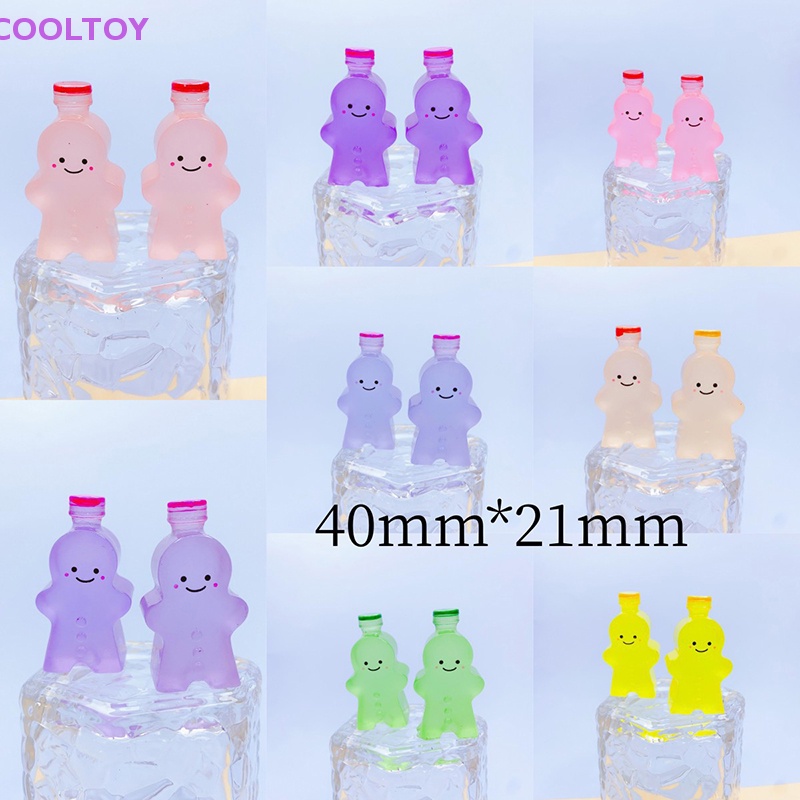 Cooltoy Bộ 2 Đồ trang trí Nhân Vật Gingerbread Man Hoạt Hình Phát Sáng Trong Bóng Tối Trang Trí Tiểu Cảnh