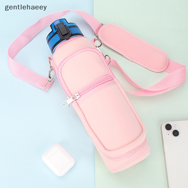 Bình Nước Thể Thao Gent Có Tay Áo Và Ống Hút Với Dây Đeo Chống Rò Rỉ Pro EN