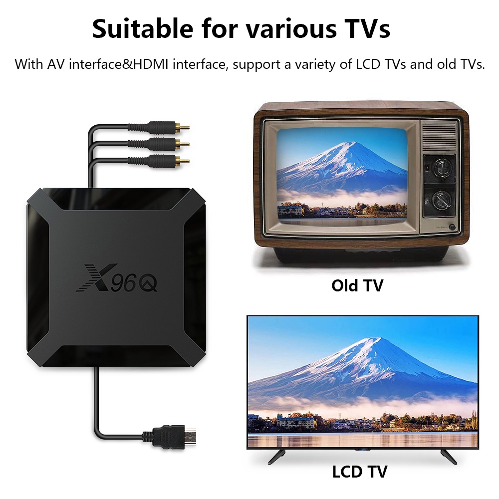 ✨FREESHIP✨ Android TV Box X96Q mới nhất 2023, AndroidTV 10 mới nhất, ổn định mượt mà, xem truyền hình youtube miễn phí | BigBuy360 - bigbuy360.vn