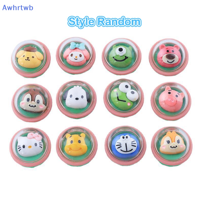 Keo Dán Trang Trí Điện Thoại / Kẹp Tóc Hình Gashapon Tumbler Hoạt Hình Ngẫu Nhiên DIY Mới